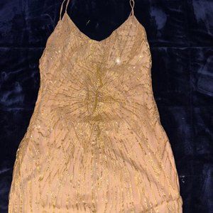 White Fox Boutique Women's Gold Dress